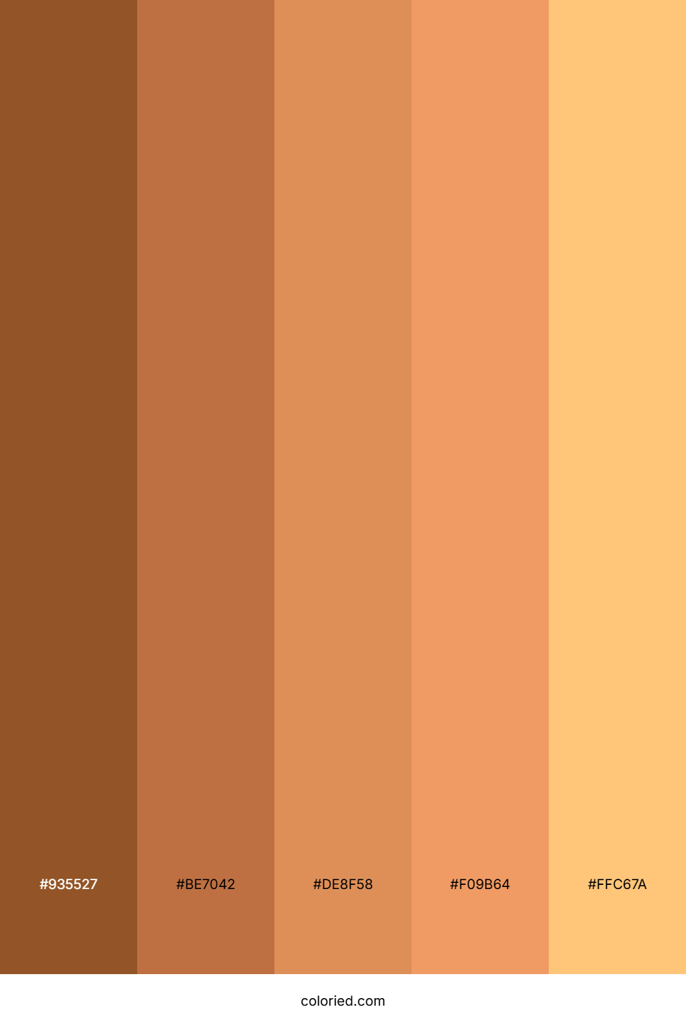 Copper and Amber Color Palette