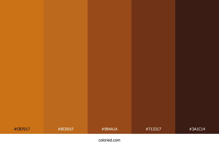 Copper and Mahogany Color Palette