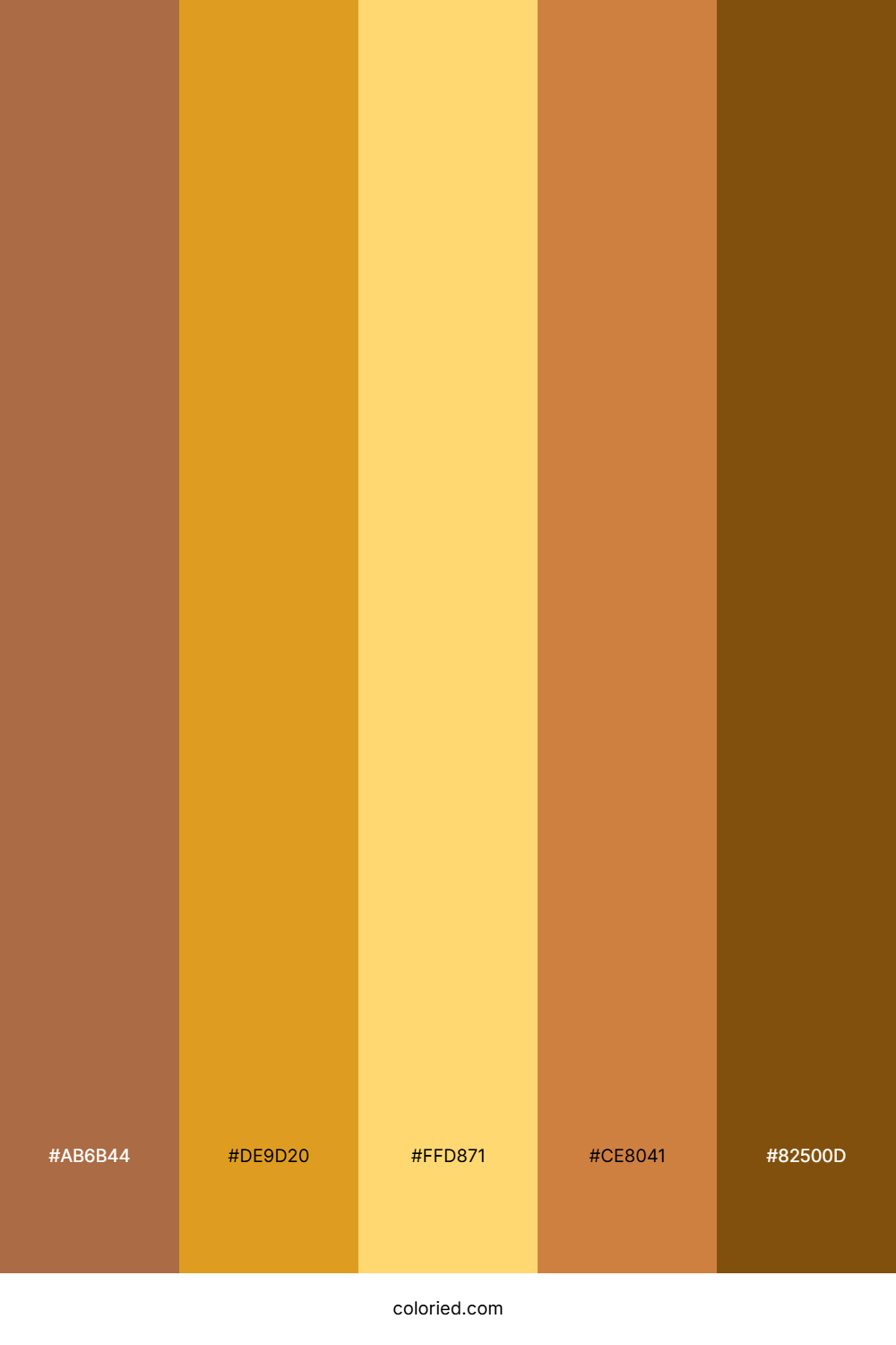 Copper and Sun Gold Color Palette