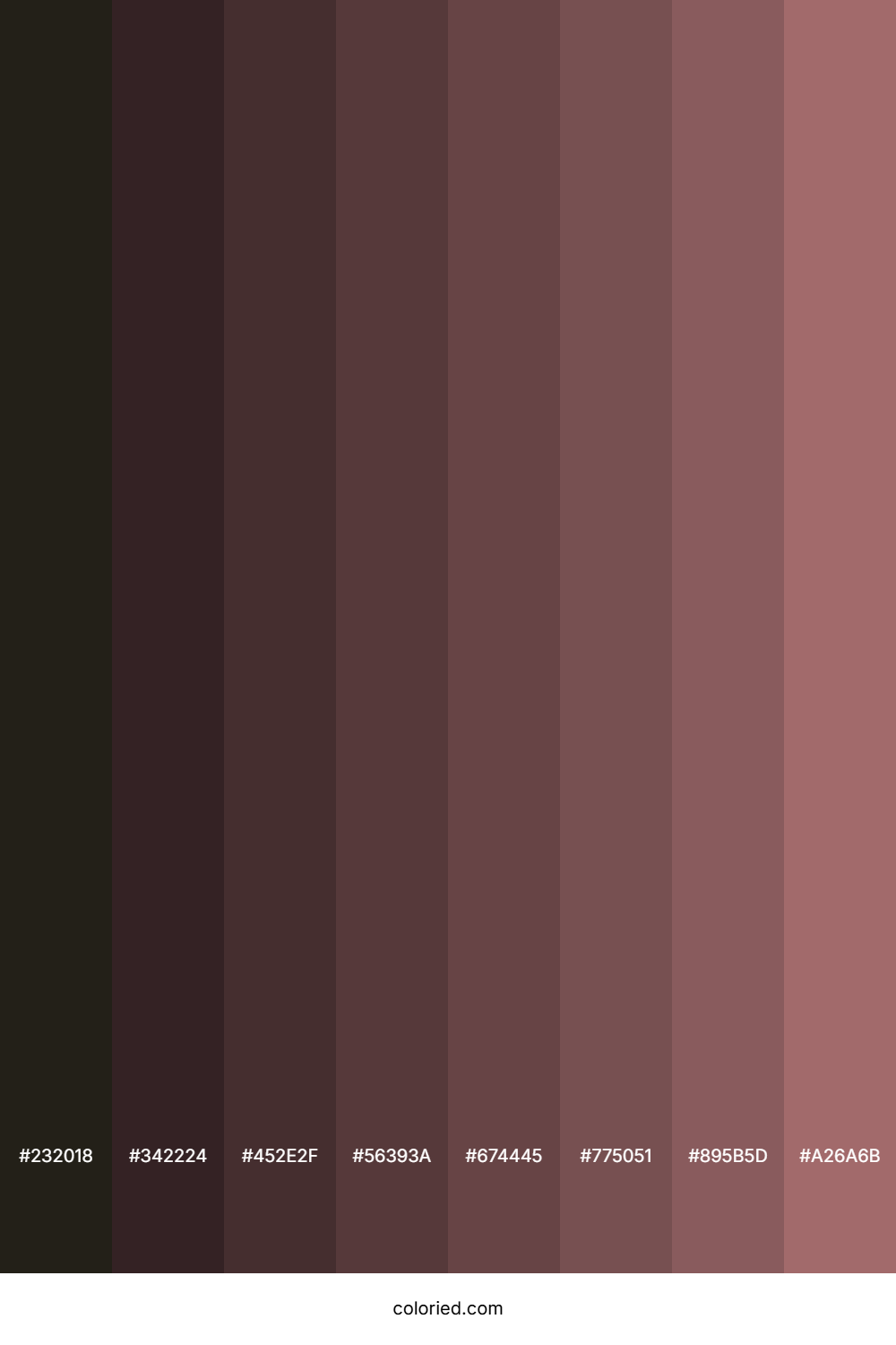 Copper Rose Color Shades