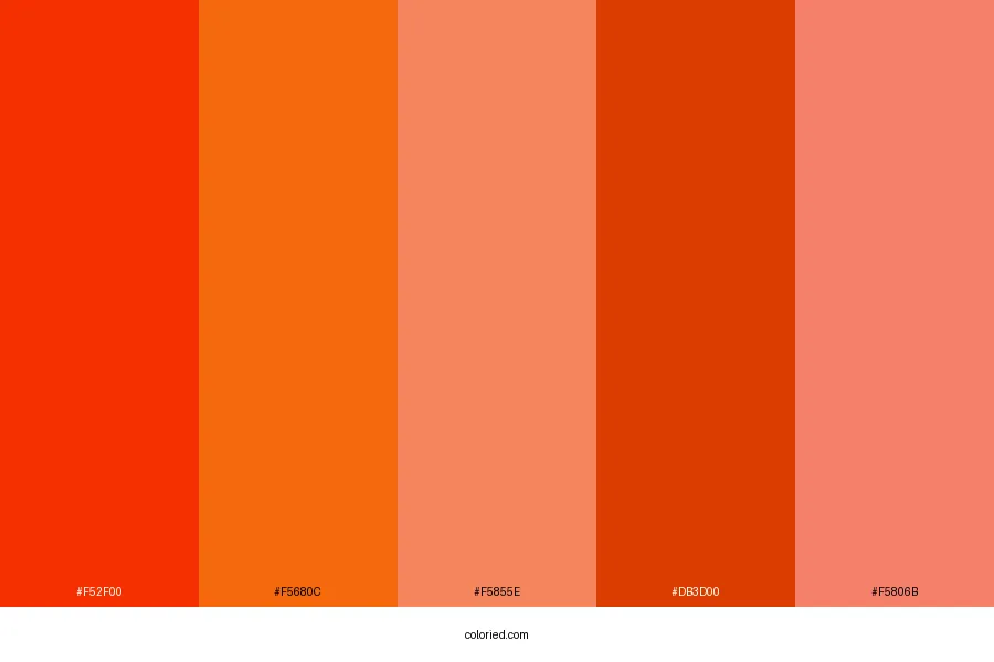 Coquelicot Color Palette