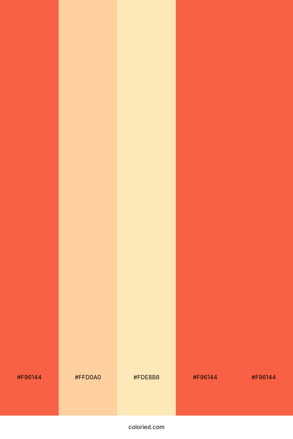 Coral And Peach Color Palette