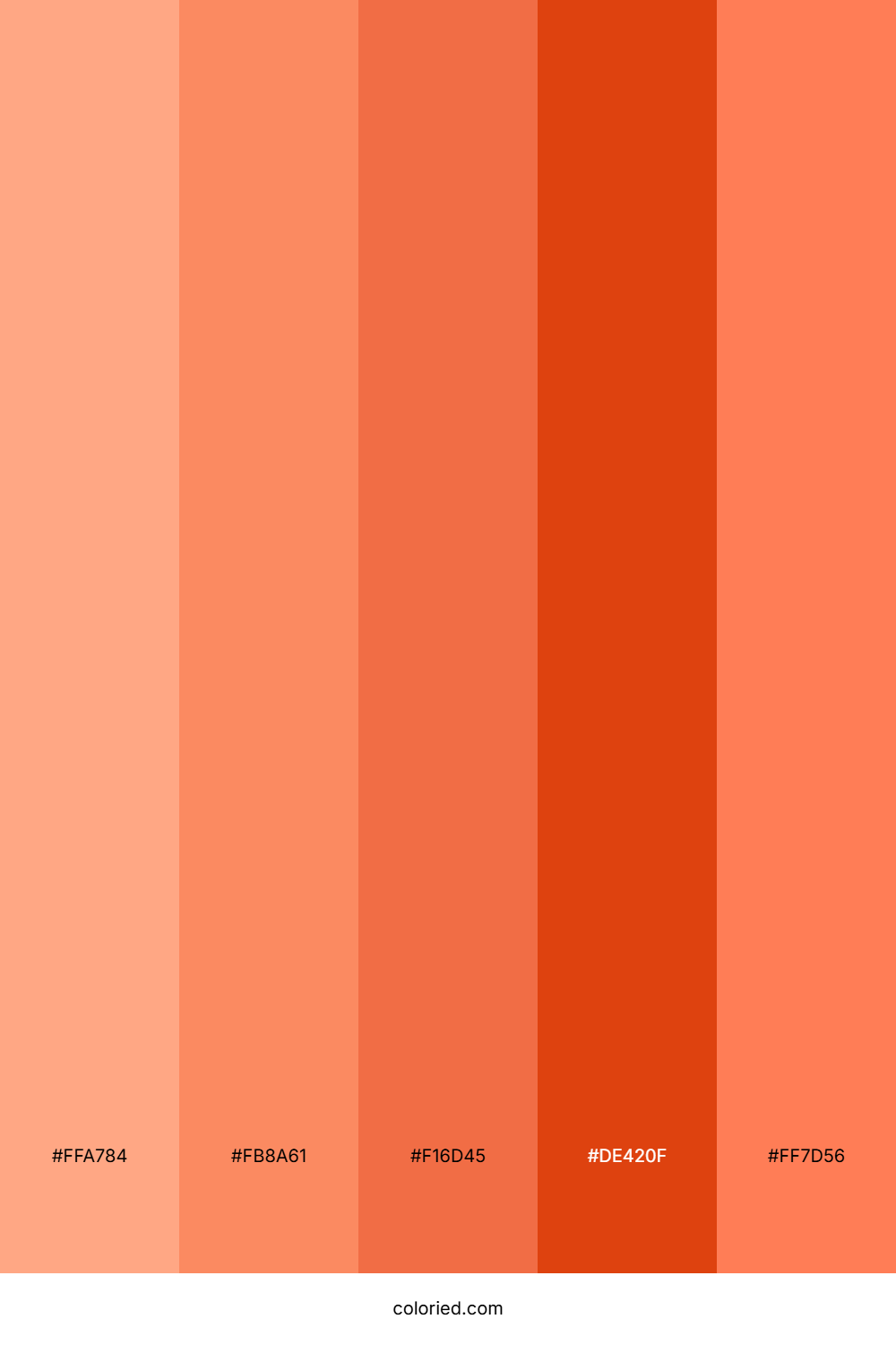 Coral and Sunset Orange Color Palette
