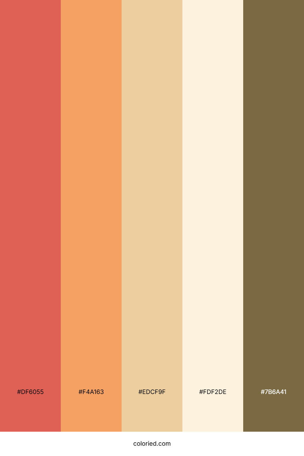 Coral Apricot Sand Palette
