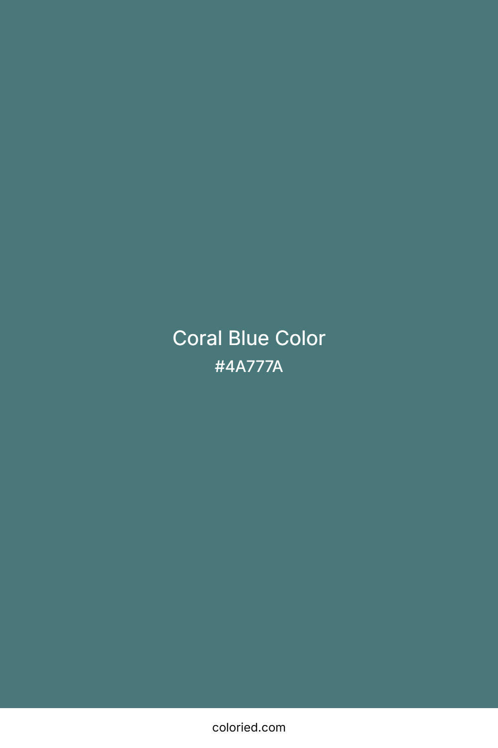 Coral Blue Color