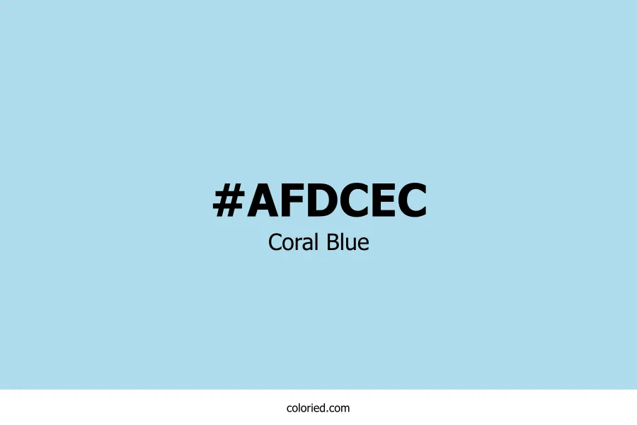 Coral Blue Color Hex Code
