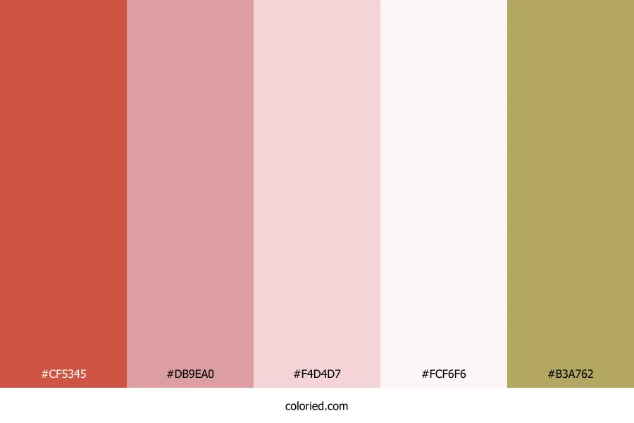 Coral Blush Sand Color Palette