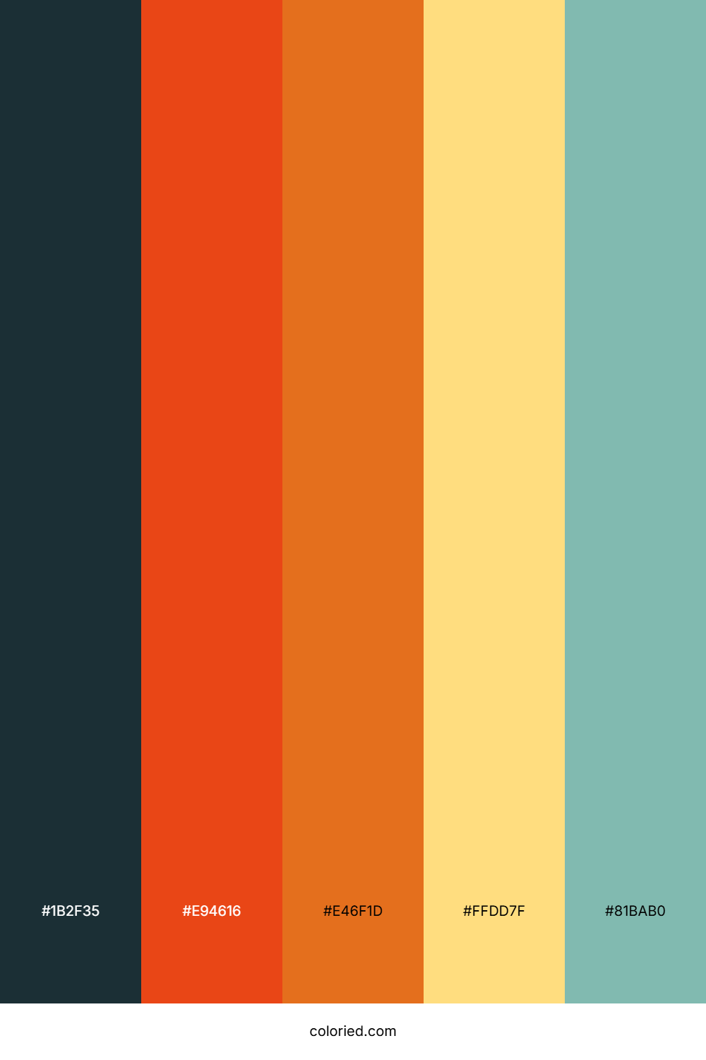 Coral Citrus Horizon Palette