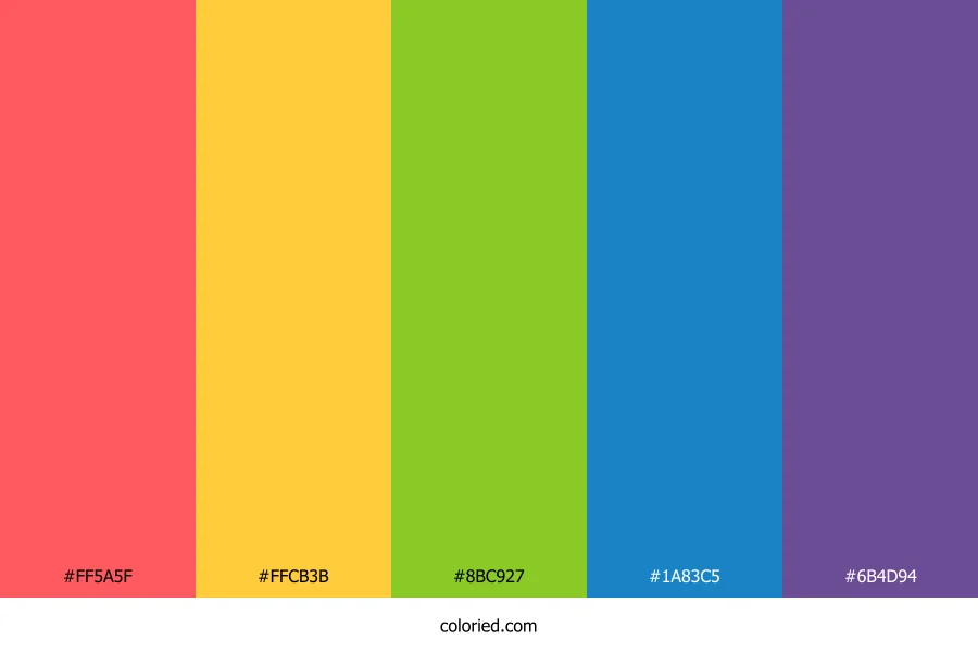 Coral Citrus Sky Color Palette