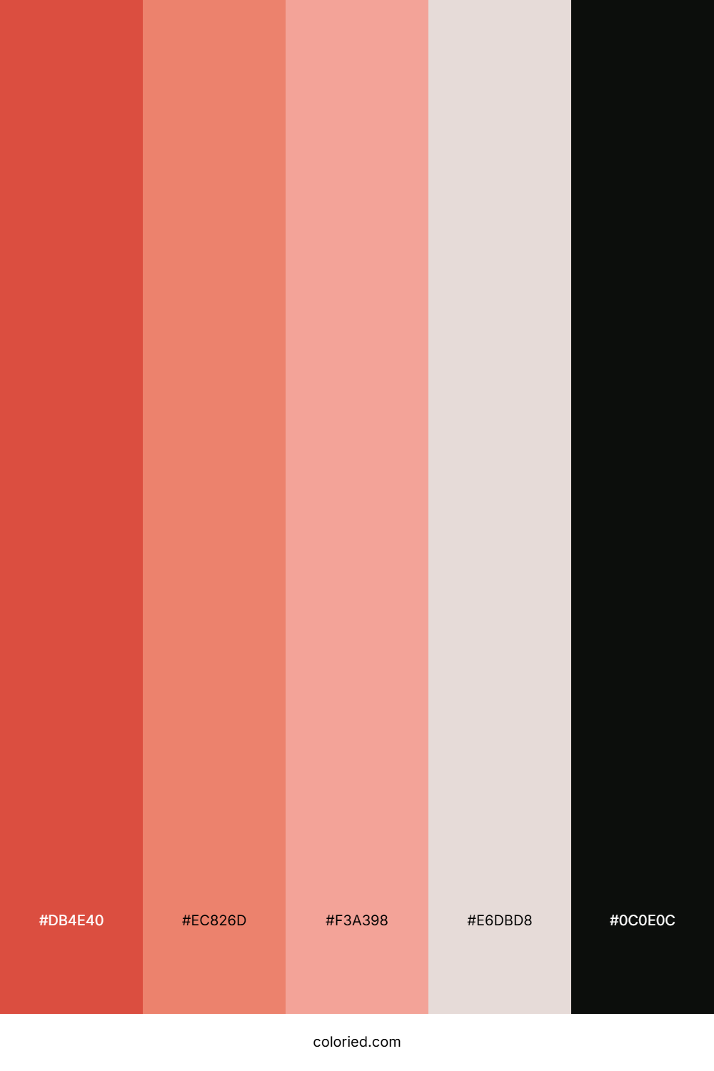 Coral Flame Whisper Color Palette