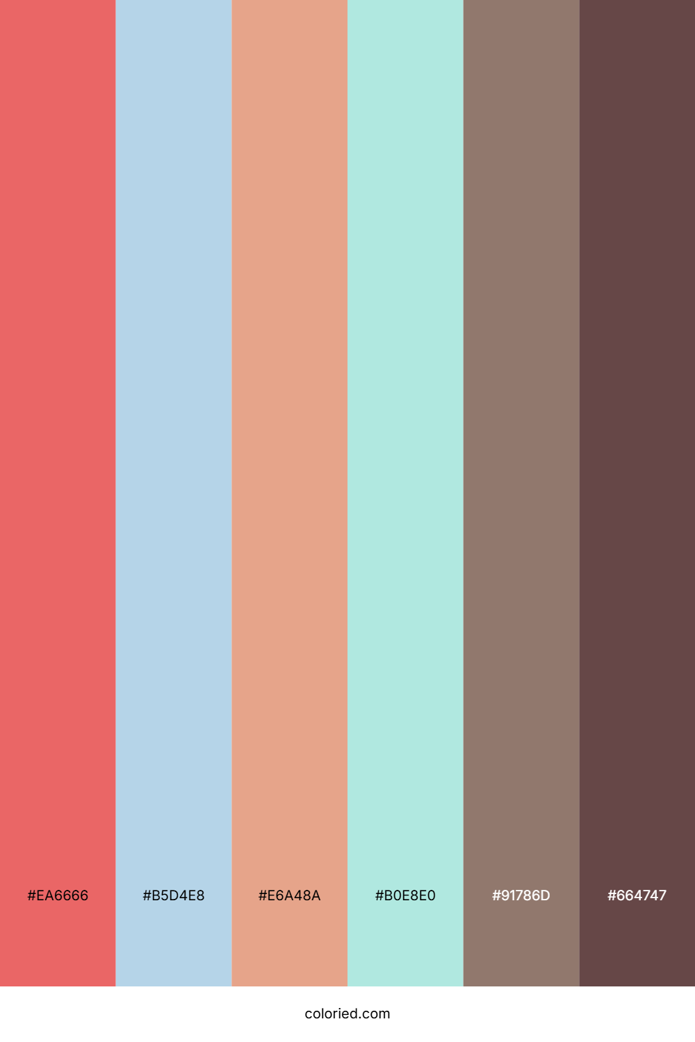 Coral Ice Fantasy Color Palette