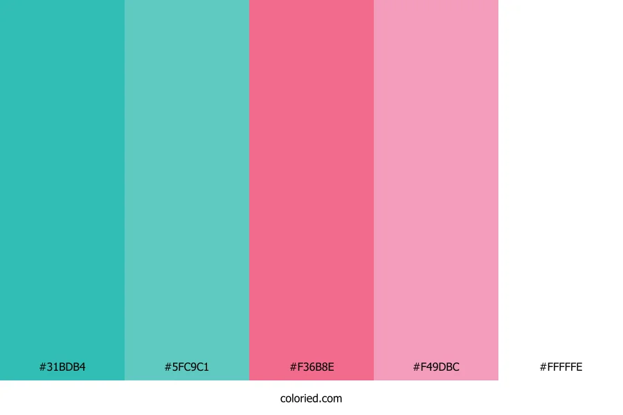 Coral Kiss Sunset Color Palette