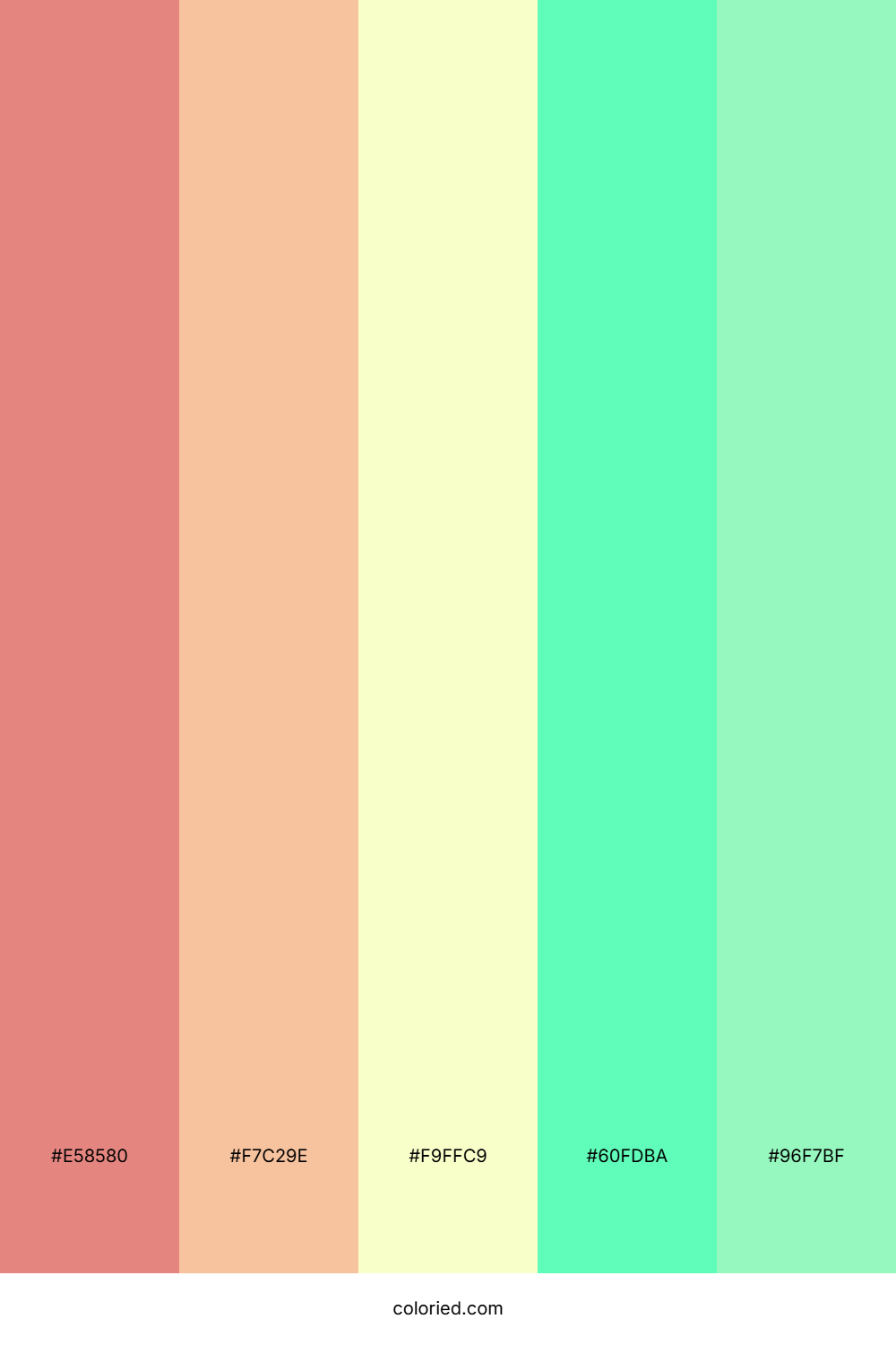 Coral Lime Spark Color Palette