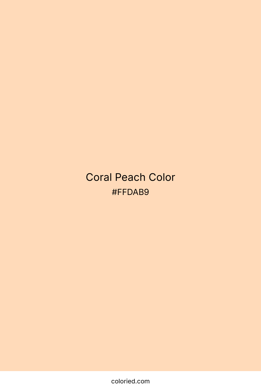 Coral Peach Color
