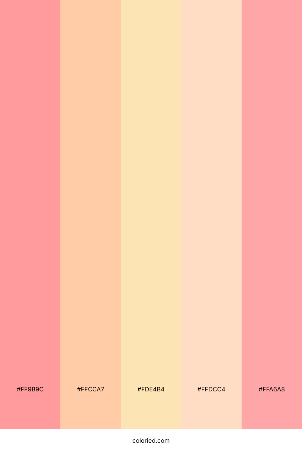 Coral Pink and Peach Color Palette