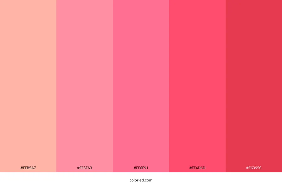 Coral Pink Color Palette