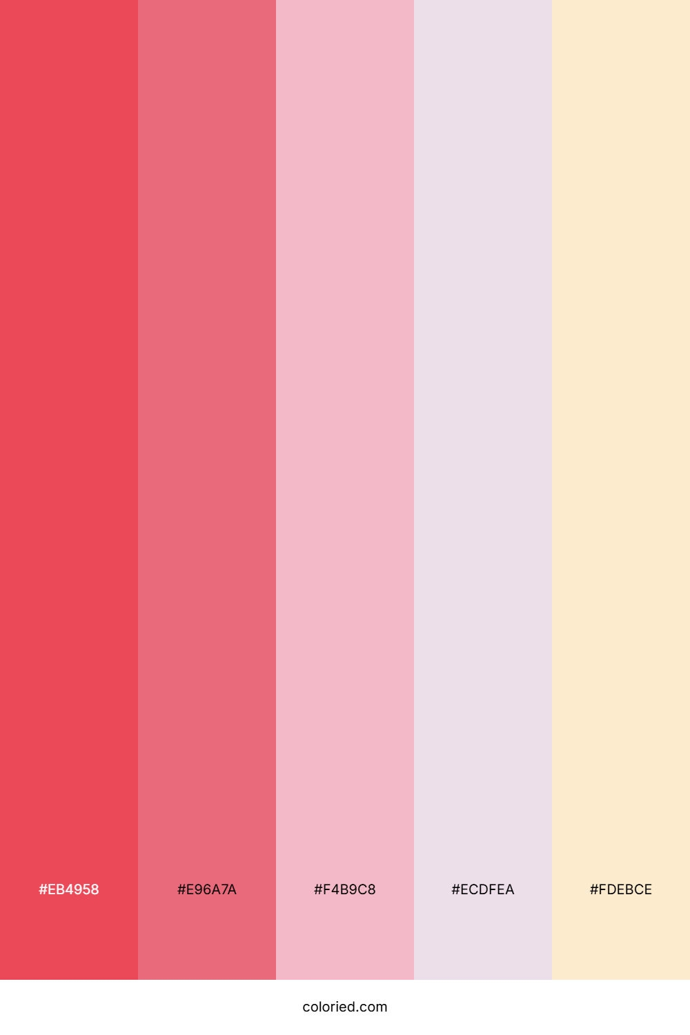 Coral Pink Cream Palette
