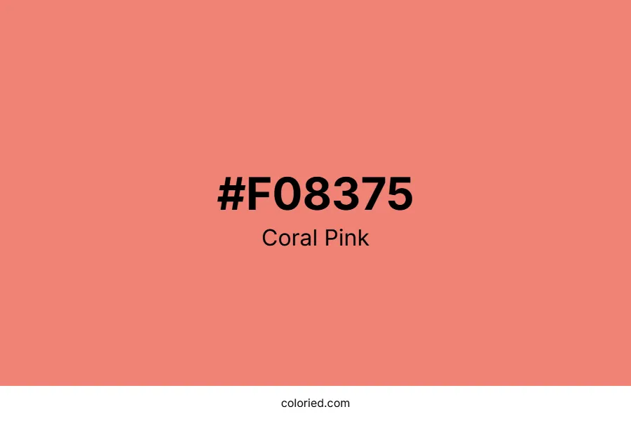 Coral Pink Color Hex Code