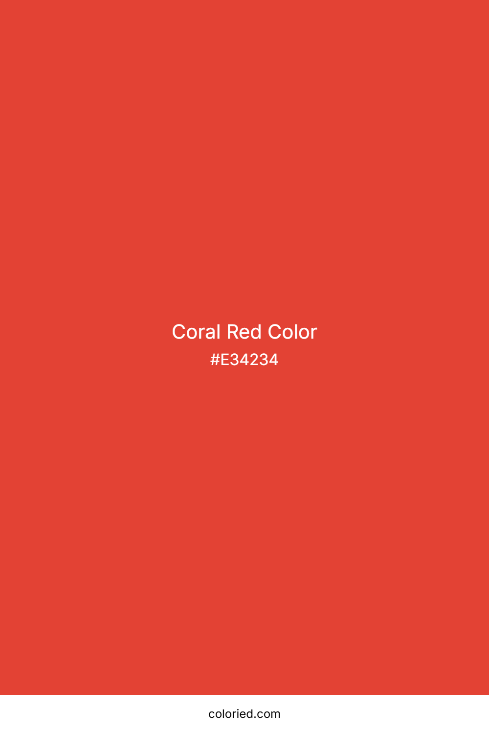 Coral Red Color