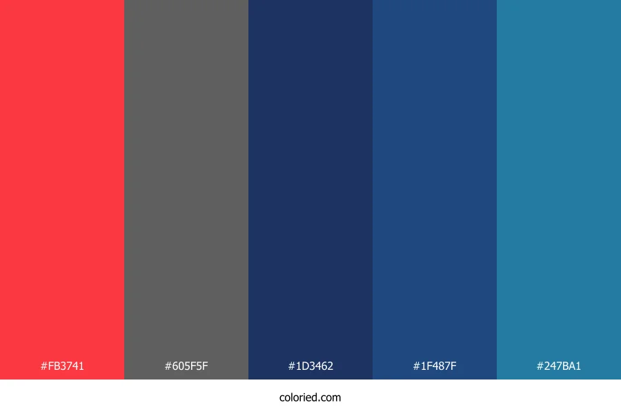 Coral Reef Twilight Color Palette