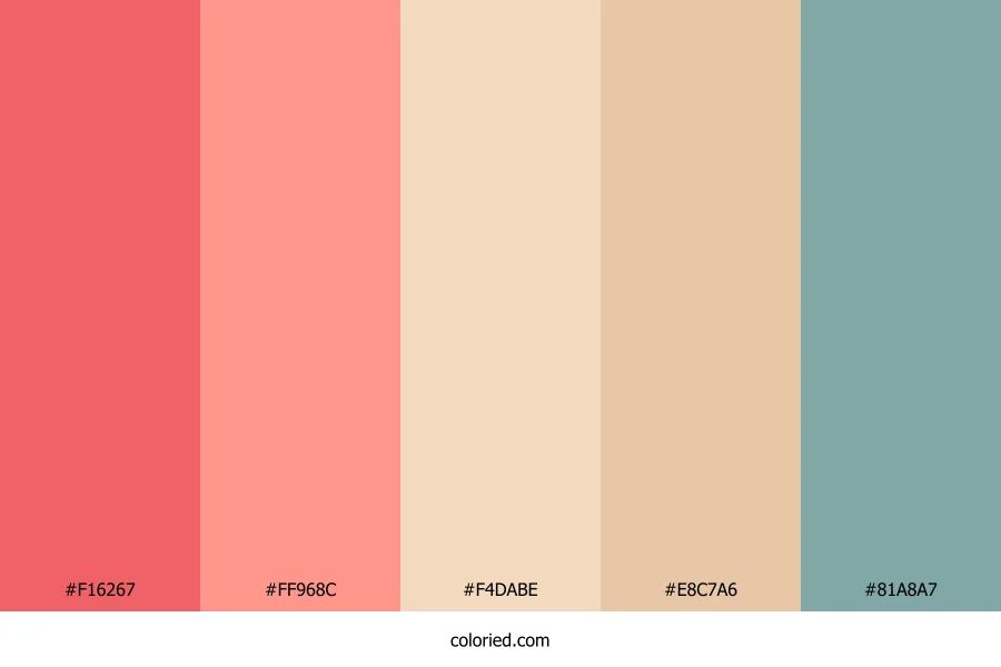 Coral Sand Whisper Color Palette