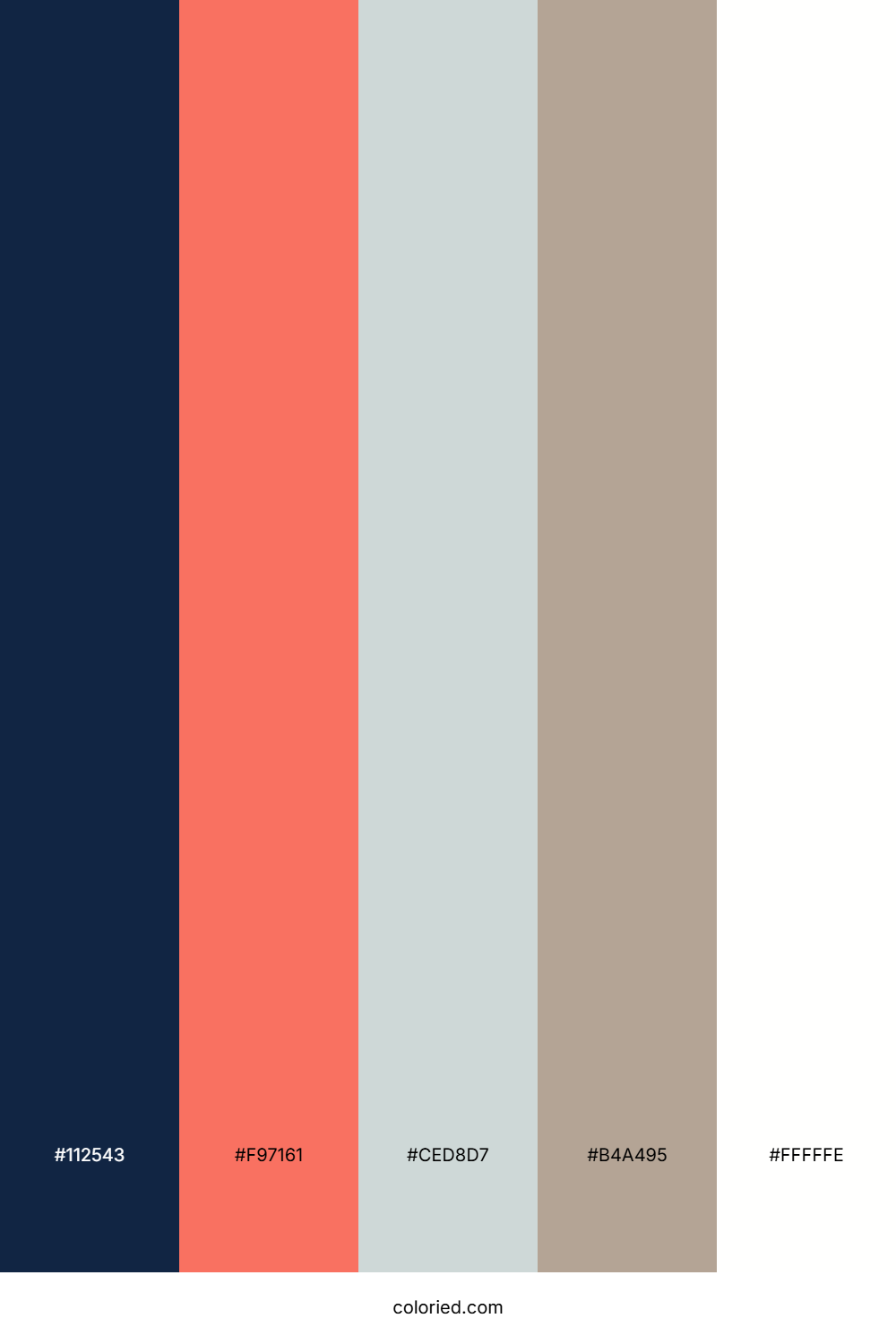 Coral Sky Fade Color Palette