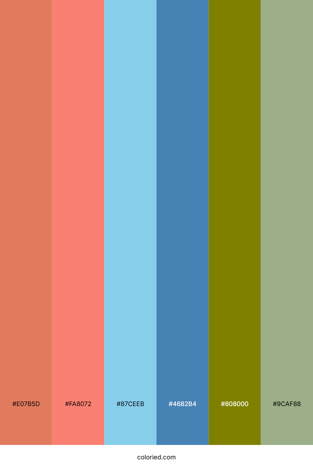 Coral Sky Meadow Palette