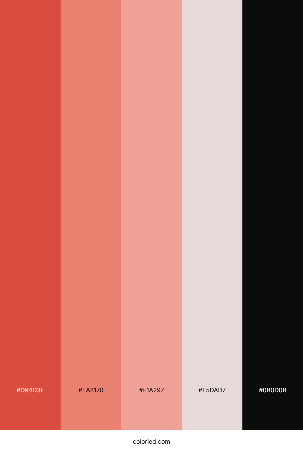 Coral Sunset Mist Palette