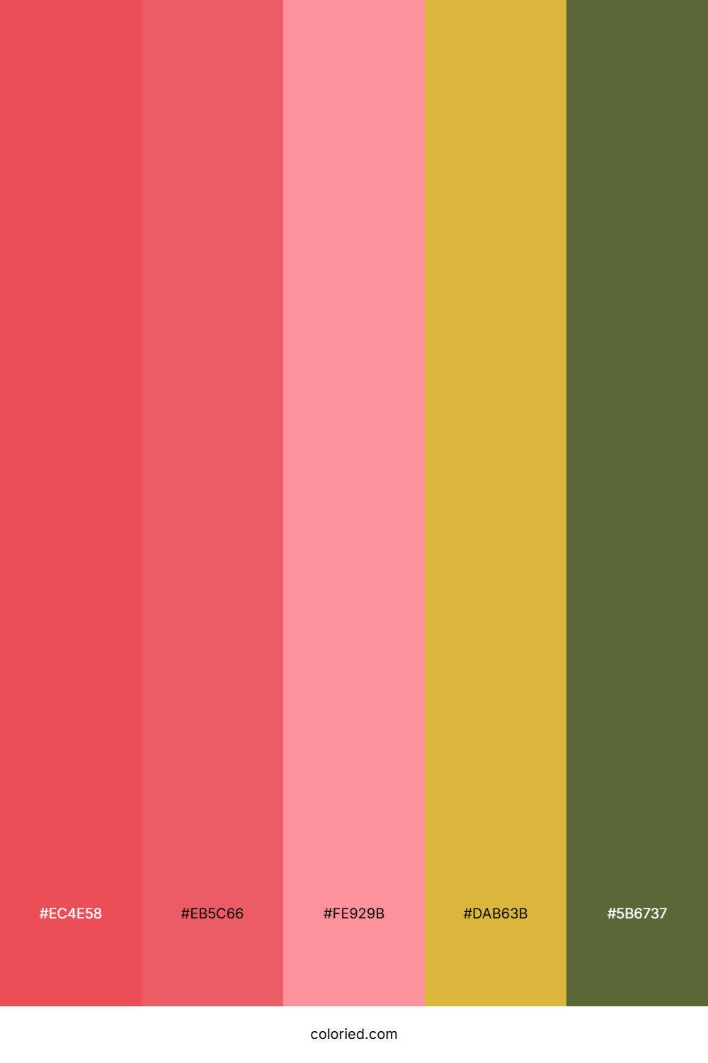 Coral Sunset Orchard Color Palette