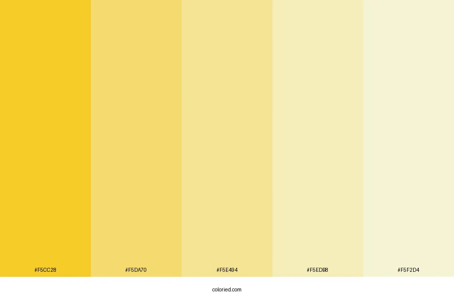 Coral Yellow Color Palette