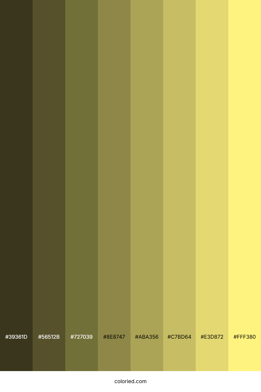 Corn Yellow Color Shades