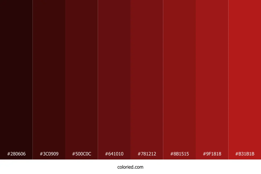 Cornell Red Color Shades