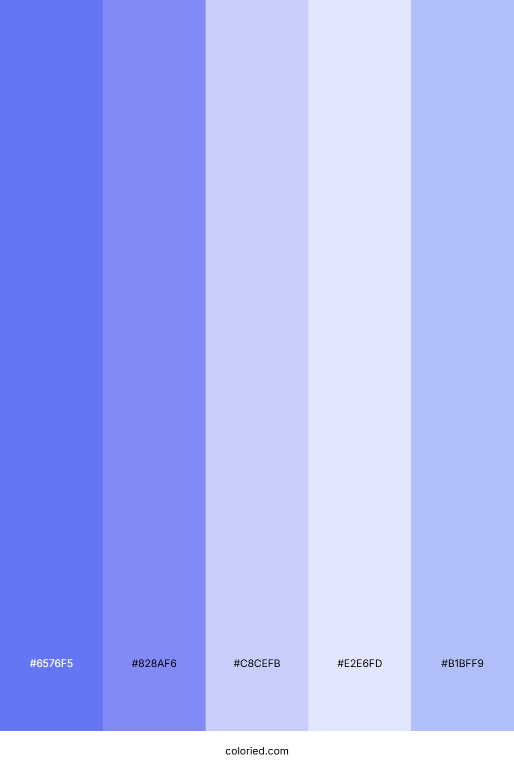 Cornflower And Lavender Color Palette