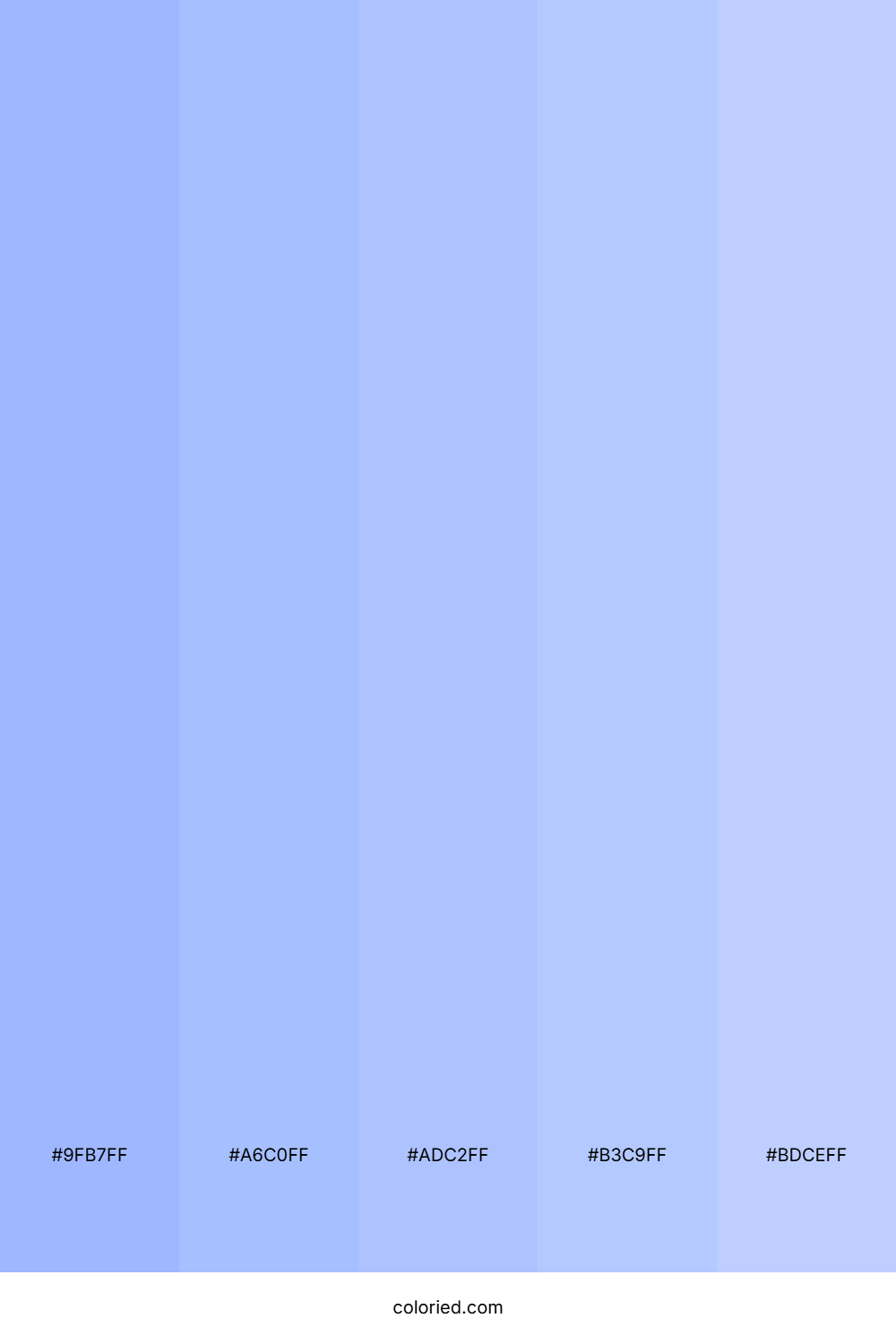 Cornflower and Periwinkle Color Palette