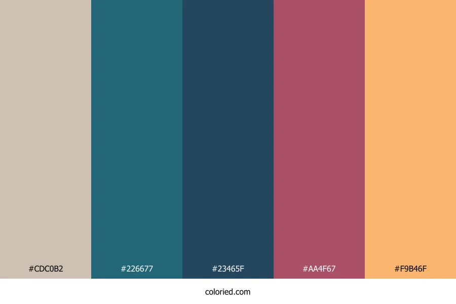 Cosmic Coral Horizon Color Palette
