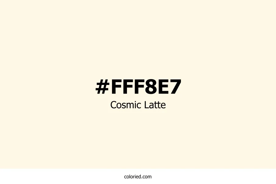 Cosmic Latte Color