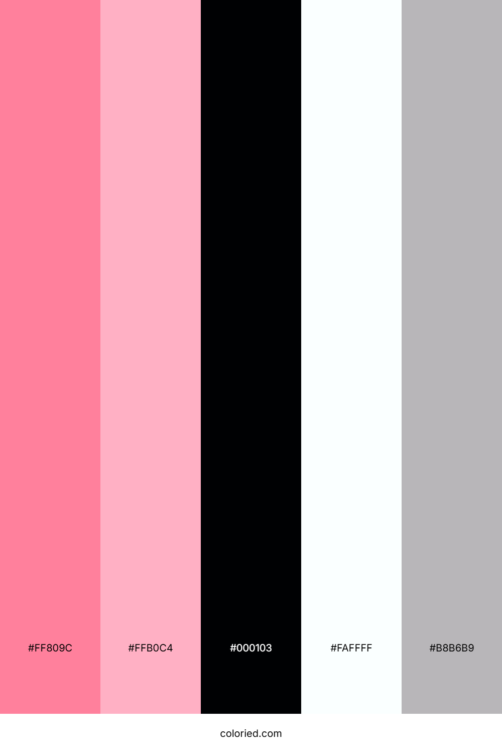 Cotton Candy Ash Color Palette
