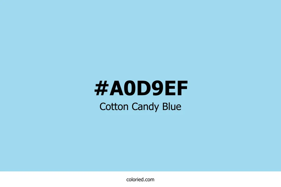 Cotton Candy Blue Color