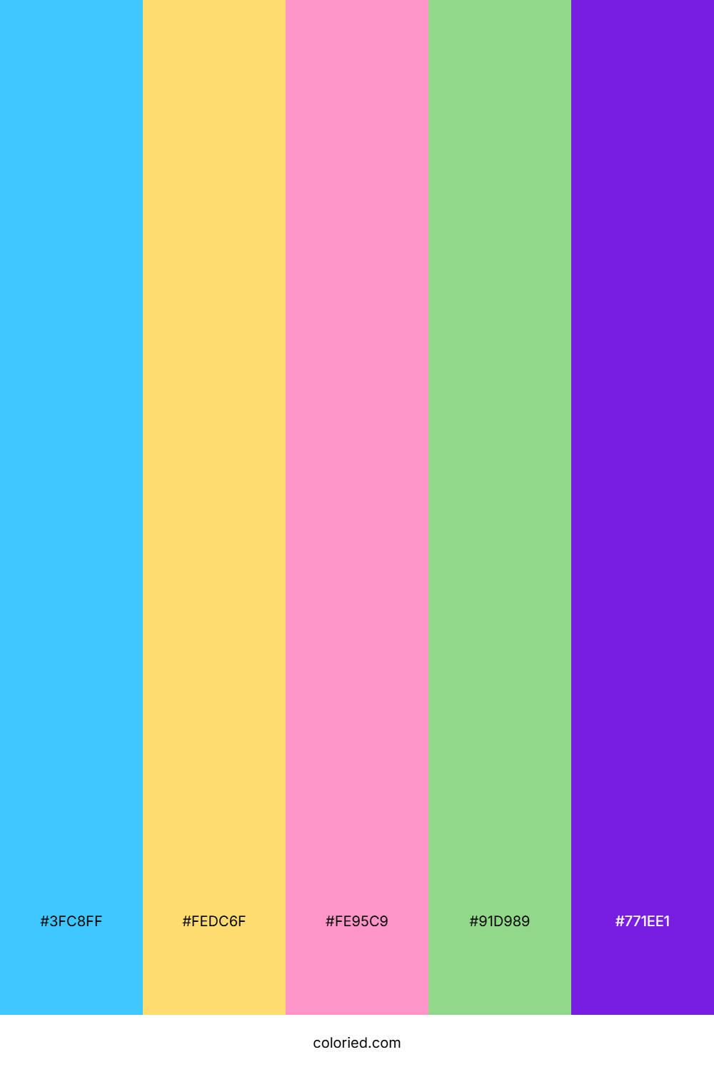 Cotton Candy Forest Color Palette
