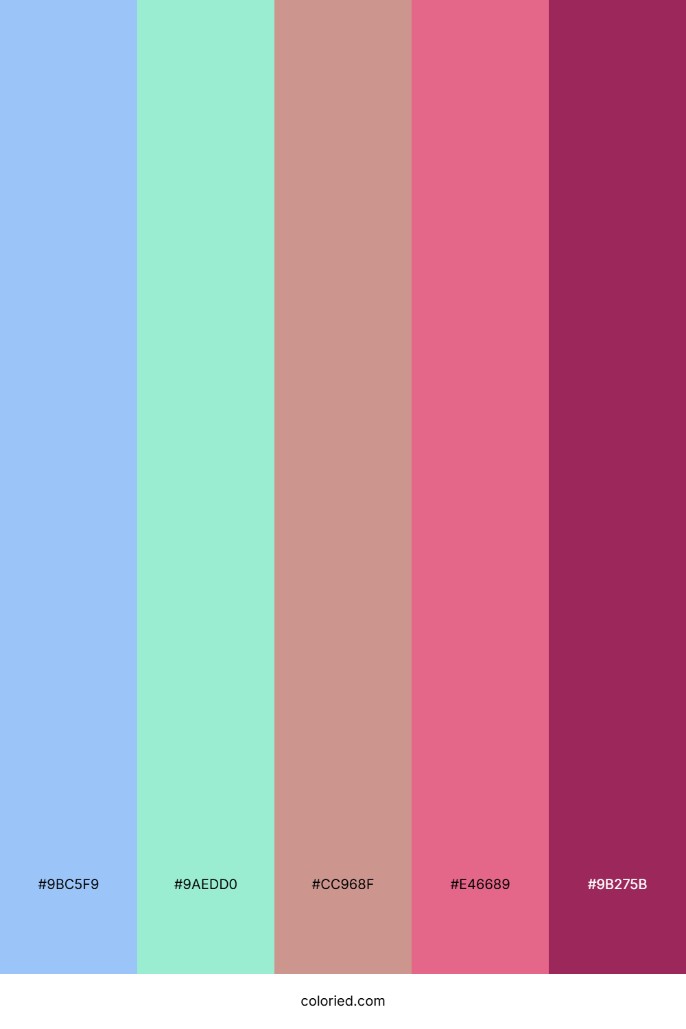 Cotton Candy Mist Color Palette