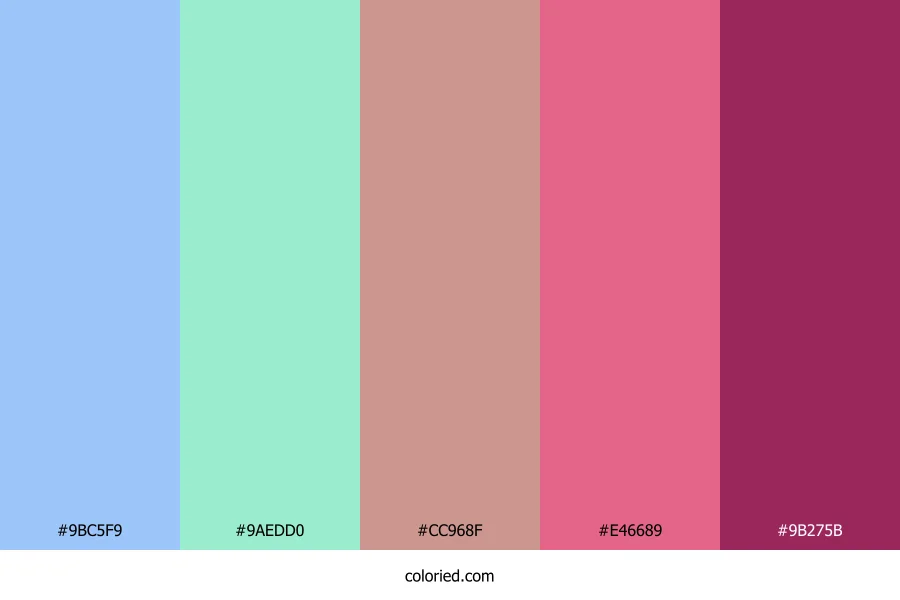 Cotton Candy Mist Color Palette