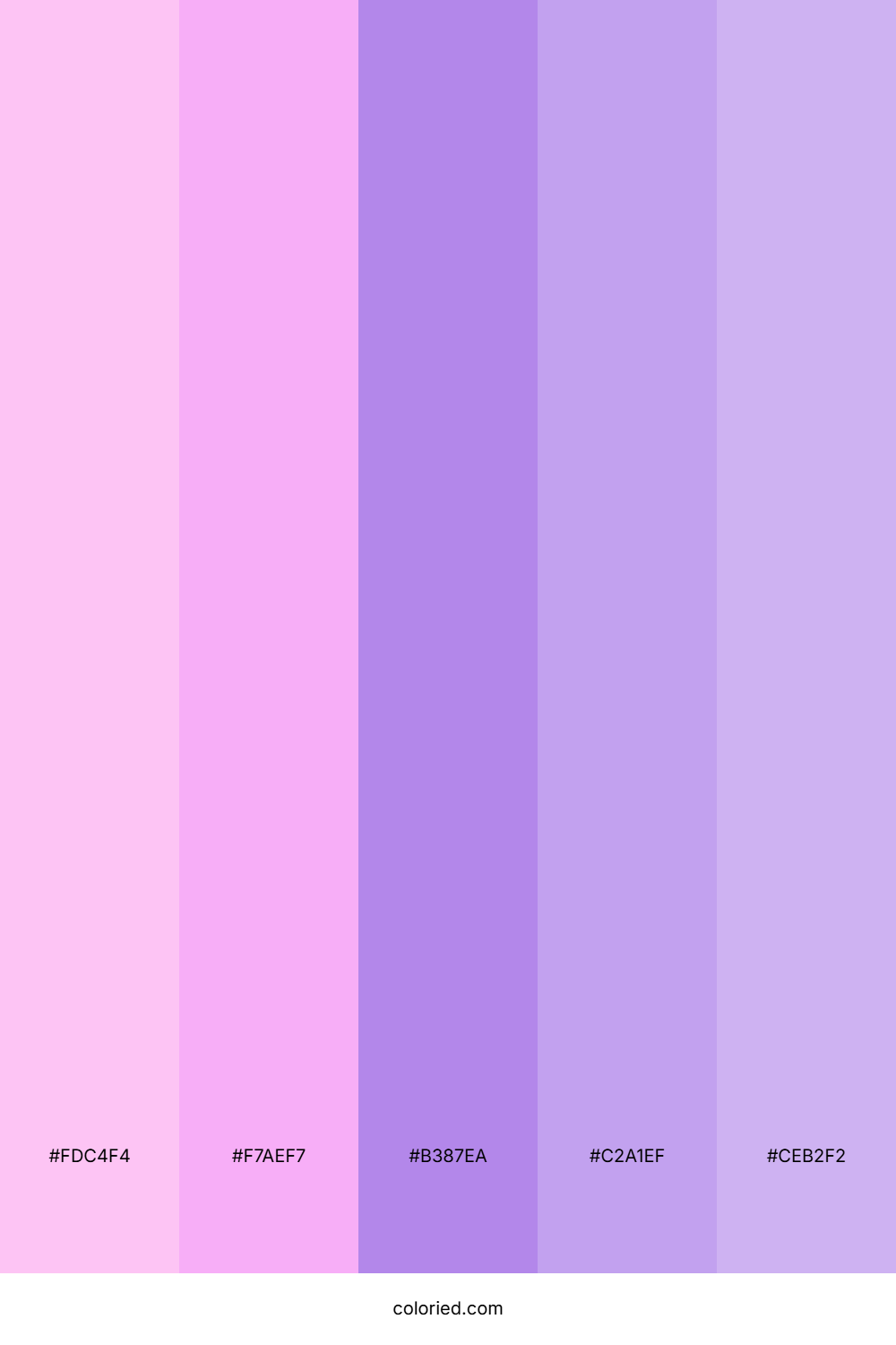Cotton Candy Orchid Color Palette