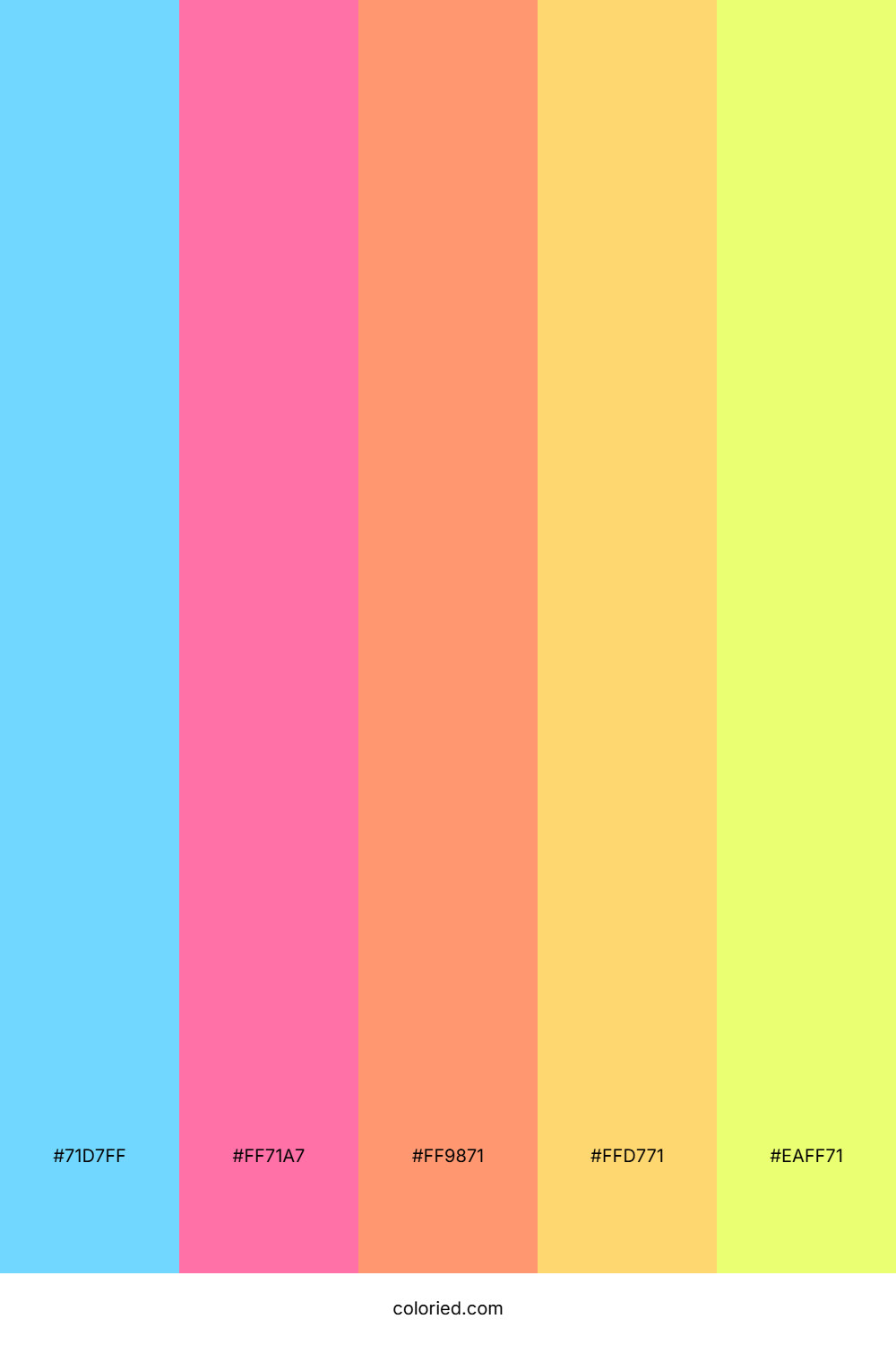 Cotton Candy Summer Color Palette