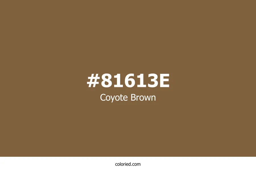 Coyote Brown Color Hex Code