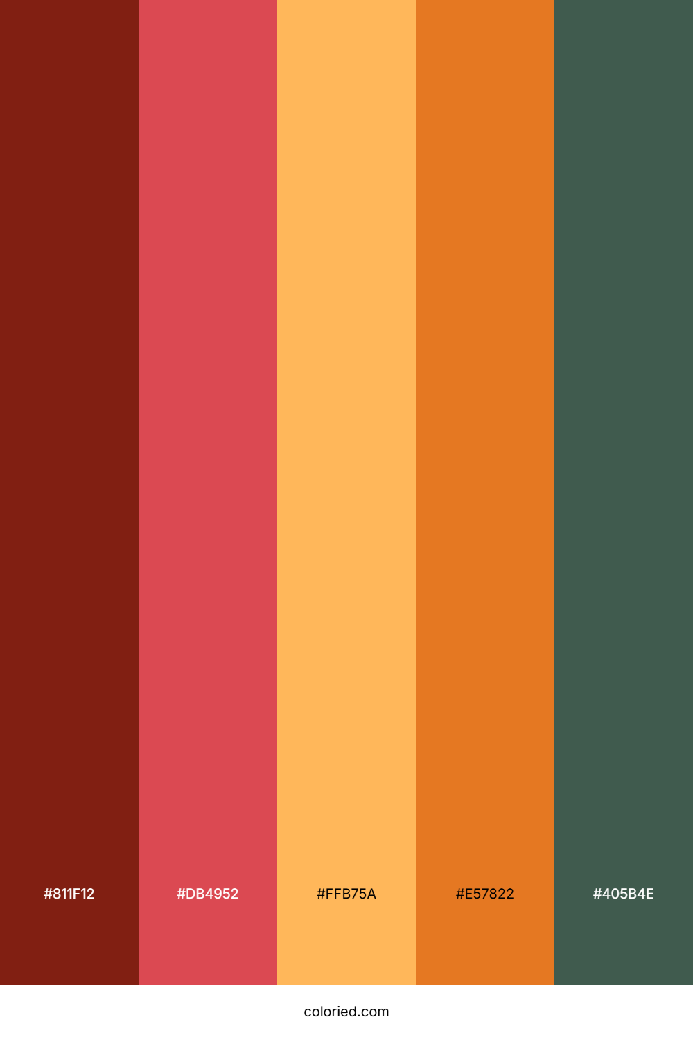 Cranberry Citrus Grove Color Palette
