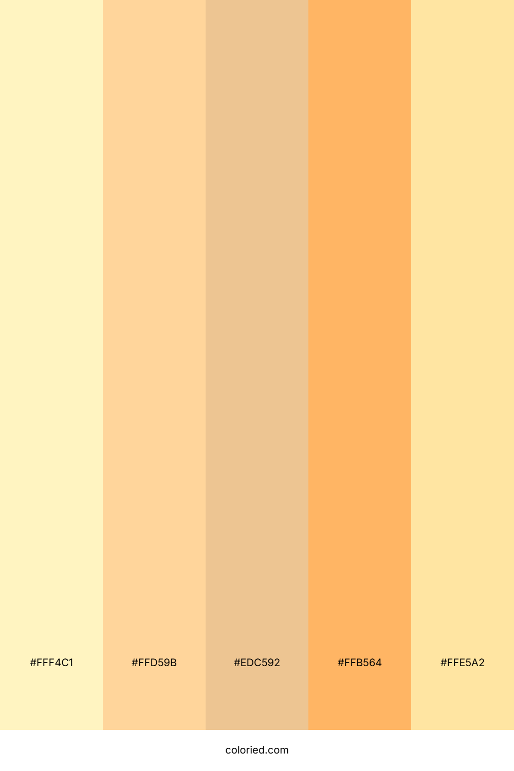 Cream and Apricot Color Palette