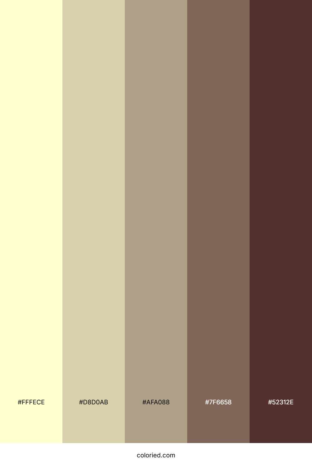 Cream And Cocoa Color Palette