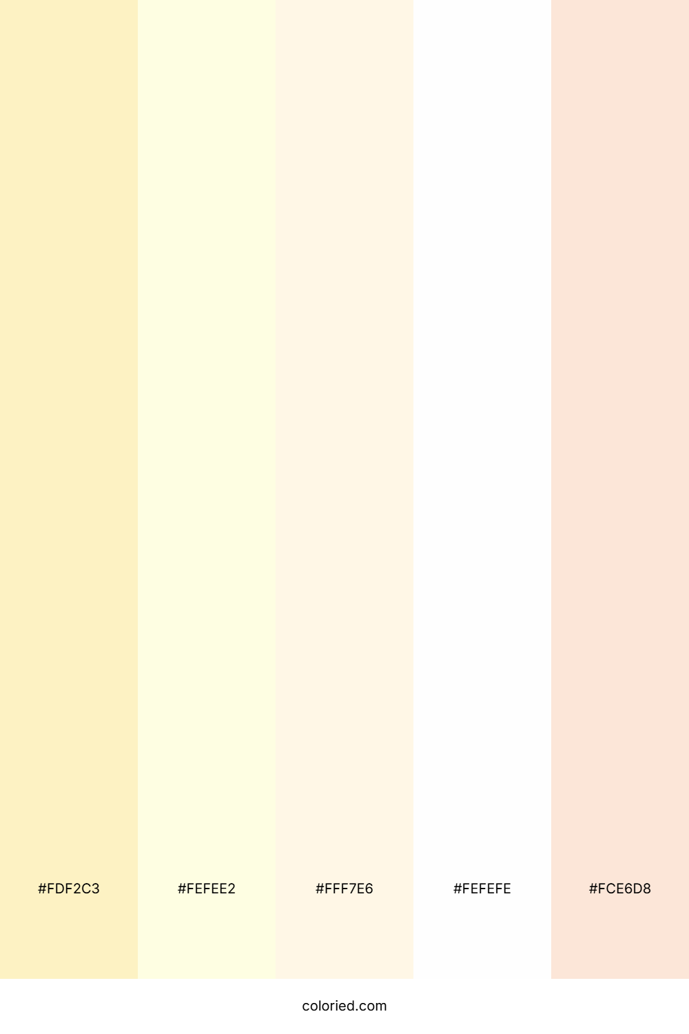 Cream and Ivory Color Palette