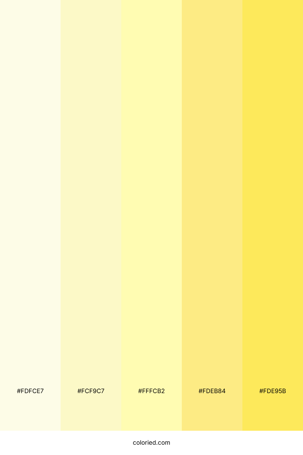 Cream and Lemon Color Palette