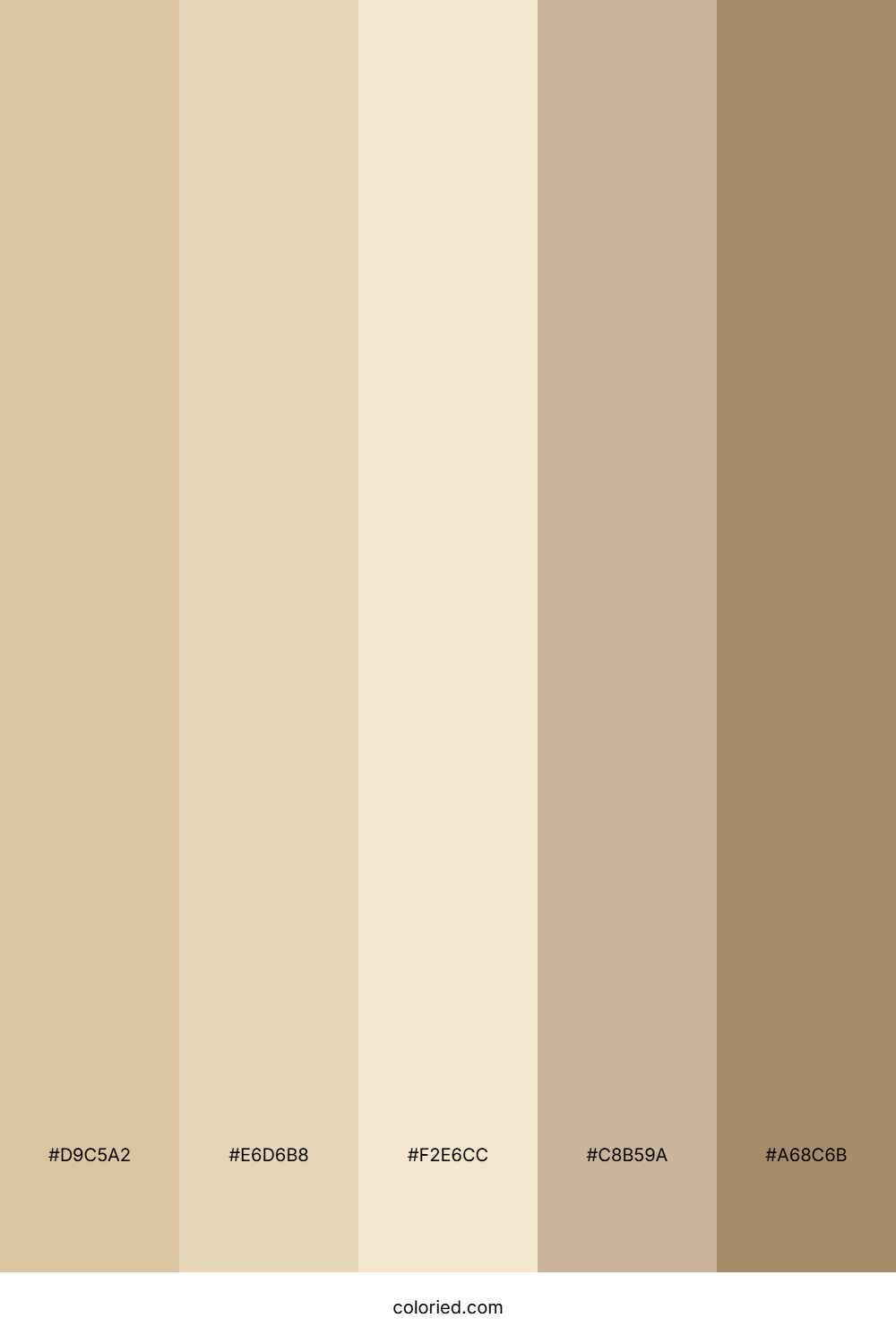 Cream and Tan Color Palette